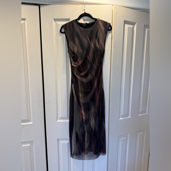 Zara Ruched Cocktail Dress - Picture 2 of 4